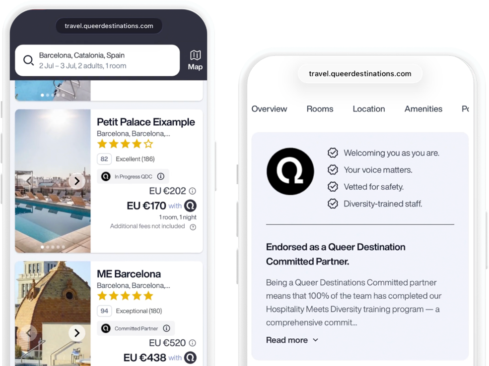 Queer Destinations official booking platform